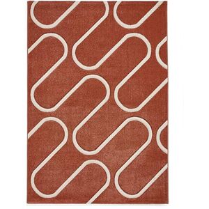Catherine Lansfield Linear Curve Terracotta Teppich - Teppich Catherine Lansfield Linear Curve Terracotta Teppich - Teppich