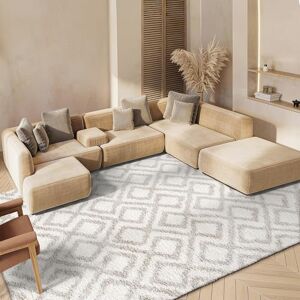 Safavieh Zottelig Teppich für Wohnzimmer, Esszimmer, Schlafzimmer Arizona Shag Collection, Kurzer Flor, Elfenbein und Beige, 201 X 279 cm Safavieh Zottelig Teppich für Wohnzimmer, Esszimmer, Schlafzimmer Arizona Shag Collection, Kurzer Flor, Elfenbein und Beige, 201 X 279 cm