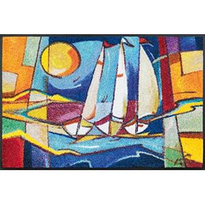 Wash+Dry Fußmatte, sailing home 50x75 cm, innen und außen, waschbar, Bunt Wash+Dry Fußmatte, sailing home 50x75 cm, innen und außen, waschbar, Bunt