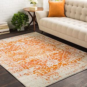 Livabliss Syracusa Vintage groß Wohnzimmer 160x220 cm, Esszimmer, Schlafzimmer, Orientalischer e Boho Style Carpet Living Room, Bunter Muster, Orange, Beige und Rosa Livabliss Syracusa Vintage groß Wohnzimmer 160x220 cm, Esszimmer, Schlafzimmer, Orientalischer e Boho Style Carpet Living Room, Bunter Muster, Orange, Beige und Rosa