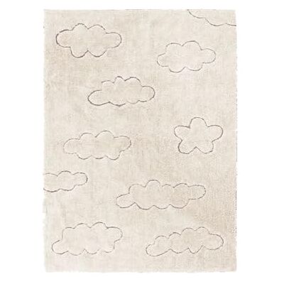 Lorena Canals Waschbarer Teppich für das Kinderzimmer. Kollektion Rugcyled Wolken in Naturfarbe handgefertigt mit natürlicher Baumwolle und ökologischen Farbstoffen Größe: 120x160 cm. Lorena Canals Waschbarer Teppich für das Kinderzimmer. Kollektion Rugcyled Wolken in Naturfarbe handgefertigt mit natürlicher Baumwolle und ökologischen Farbstoffen Größe: 120x160 cm.