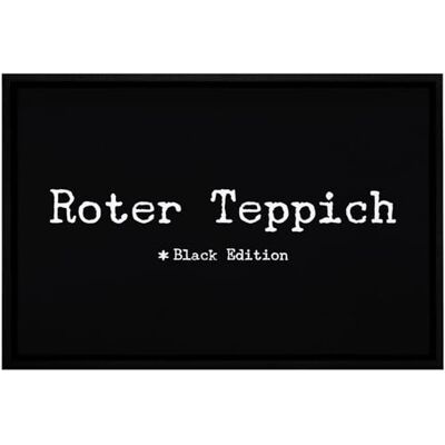 MoonWorks ® Fußmatte mit Spruch lustig roter Teppich Black Edition rutschfest & waschbar Weiss 60x40cm MoonWorks ® Fußmatte mit Spruch lustig roter Teppich Black Edition rutschfest & waschbar Weiss 60x40cm
