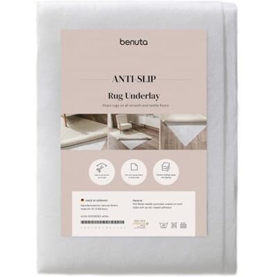 benuta Teppichunterlage 160x225 cm rechteckig Antirutschmatte groß Antirutschunterlage zuschneidbar rutschfeste Unterlage für Teppich Wohnzimmer Extra Rutschunterlage Underlay benuta Teppichunterlage 160x225 cm rechteckig Antirutschmatte groß Antirutschunterlage zuschneidbar rutschfeste Unterlage für Teppich Wohnzimmer Extra Rutschunterlage Underlay