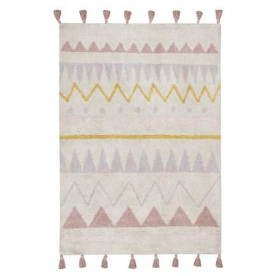 Lorena Canals Teppich, Azteken-Design, waschbar, Baumwolle, Vintage-Optik, 120 x 160 x 30 cm Lorena Canals Teppich, Azteken-Design, waschbar, Baumwolle, Vintage-Optik, 120 x 160 x 30 cm