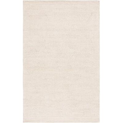 Safavieh Zeitgenössische Teppich für Wohnzimmer, Esszimmer, Schlafzimmer Abstract Collection, Kurzer Flor, Elfenbein und Beige, 92 x 152 cm Safavieh Zeitgenössische Teppich für Wohnzimmer, Esszimmer, Schlafzimmer Abstract Collection, Kurzer Flor, Elfenbein und Beige, 92 x 152 cm
