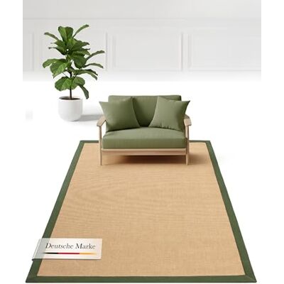 Carpetfine Sisal Teppich Grün 120x170cm - Teppich Carpetfine Sisal Teppich Grün 120x170cm - Teppich