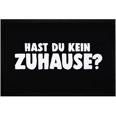 MoonWorks ® Fußmatte mit Spruch sarkastisch Hast du kein Zuhause rutschfest & waschbar Schwarz 60x40cm MoonWorks ® Fußmatte mit Spruch sarkastisch Hast du kein Zuhause rutschfest & waschbar Schwarz 60x40cm