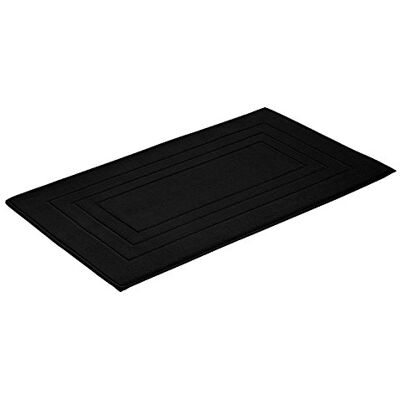 VOSSEN Feeling Badeteppich - Baumwolle, Schwarz, 67x120 cm - Badteppich VOSSEN Feeling Badeteppich - Baumwolle, Schwarz, 67x120 cm - Badteppich