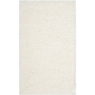 Safavieh Zottelig Teppich für Wohnzimmer, Esszimmer, Schlafzimmer Polar Shag Collection, Kurzer Flor, Weiss, 122 X 183 cm Safavieh Zottelig Teppich für Wohnzimmer, Esszimmer, Schlafzimmer Polar Shag Collection, Kurzer Flor, Weiss, 122 X 183 cm