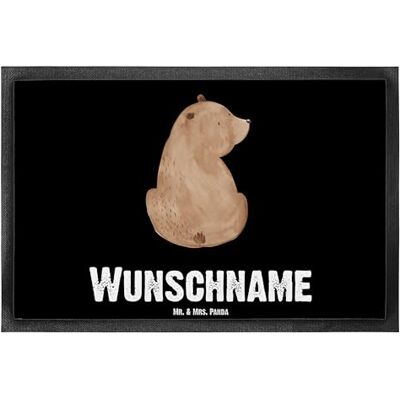 Panda Fußmatte personalisierbar Bär Schulterblick 40 x 60 cm Personalisierte Geschenke, Weltansicht, Bären, Schmutzfangmatte personalisiert, Fussmatte, Weisheit, Teddy, mit Namen Panda Fußmatte personalisierbar Bär Schulterblick 40 x 60 cm Personalisierte Geschenke, Weltansicht, Bären, Schmutzfangmatte personalisiert, Fussmatte, Weisheit, Teddy, mit Namen