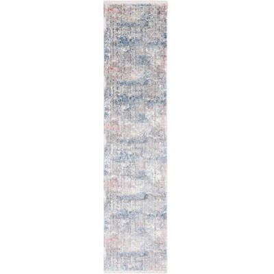 Safavieh Zeitgenössische Teppich für Wohnzimmer, Esszimmer, Schlafzimmer Dream Collection, Kurzer Flor, Grau und Blau, 91 X 152 cm Safavieh Zeitgenössische Teppich für Wohnzimmer, Esszimmer, Schlafzimmer Dream Collection, Kurzer Flor, Grau und Blau, 91 X 152 cm