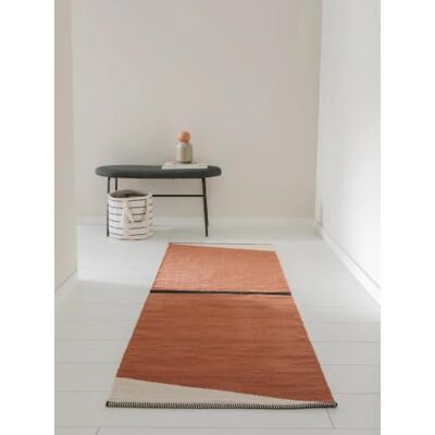 benuta Pop Baumwollteppich Lenny Terracotta 70x200 cm 100% Baumwolle Läufer & im Style: Abstrakt,Geometrisch,Streifen, Minimalistisch, Natural Living, Retro Pflegeleicht für Wohnzimmer benuta Pop Baumwollteppich Lenny Terracotta 70x200 cm 100% Baumwolle Läufer & im Style: Abstrakt,Geometrisch,Streifen, Minimalistisch, Natural Living, Retro Pflegeleicht für Wohnzimmer