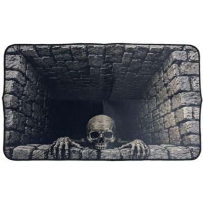 Generic 3D-Optik-Täuschung-Schädel-Teppich, rutschfeste Lichtbeständige, waschbare Bodenmatte für den Eingangsbereich, Schlafzimmer, Küche, Wohnzimmer, Heimdekoration Generic 3D-Optik-Täuschung-Schädel-Teppich, rutschfeste Lichtbeständige, waschbare Bodenmatte für den Eingangsbereich, Schlafzimmer, Küche, Wohnzimmer, Heimdekoration