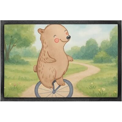 Panda fußmatte Bär Einrad Fahren Design 40 x 60 cm Geschenk, Fussmatte, Türmatte, Schmutzfangmatte, Schmutzfangteppich, Schmutzmatte Panda fußmatte Bär Einrad Fahren Design 40 x 60 cm Geschenk, Fussmatte, Türmatte, Schmutzfangmatte, Schmutzfangteppich, Schmutzmatte