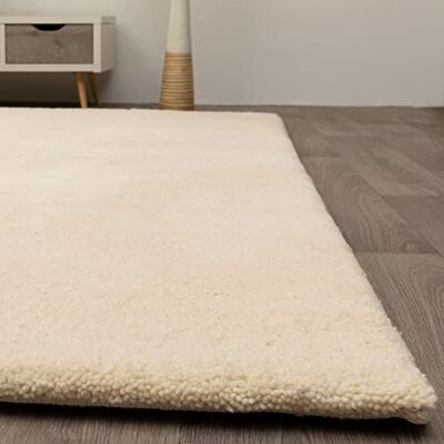Steffensmeier Berber Teppich FES Schurwolle Handgeknüpft 15/15 Triple Uni, Größe: 140x200 cm Steffensmeier Berber Teppich FES Schurwolle Handgeknüpft 15/15 Triple Uni, Größe: 140x200 cm