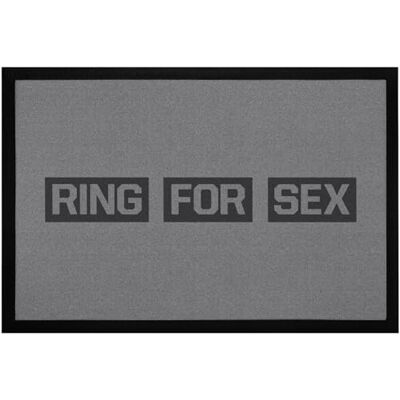 MoonWorks ® Fußmatte mit Spruch Ring for Sex lustige Türmatte rutschfest & waschbar Schwarz 60x40cm MoonWorks ® Fußmatte mit Spruch Ring for Sex lustige Türmatte rutschfest & waschbar Schwarz 60x40cm
