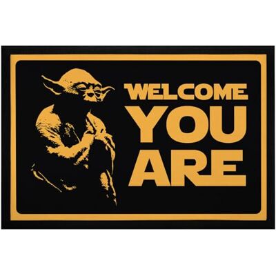 MoonWorks ® Fußmatte mit Spruch Welcome You Are Film Science Fiction Parodie rutschfest & waschbar Schwarz 60x40cm MoonWorks ® Fußmatte mit Spruch Welcome You Are Film Science Fiction Parodie rutschfest & waschbar Schwarz 60x40cm