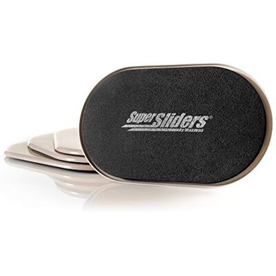 Super Möbelgleiter für Teppiche, oval, wiederverwendbar, 14 x 24 cm, Beige (4 Stück) Super Möbelgleiter für Teppiche, oval, wiederverwendbar, 14 x 24 cm, Beige (4 Stück)