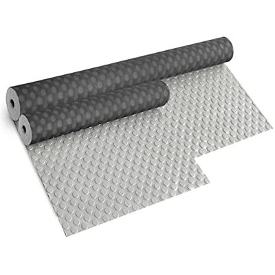 Emmevi Teppich aus Gummi aus PVC-Kunststoff, rutschfeste Beschichtung, Modell: Fußmatte, Blasen, PVC, 1 x 4 m, grau Emmevi Teppich aus Gummi aus PVC-Kunststoff, rutschfeste Beschichtung, Modell: Fußmatte, Blasen, PVC, 1 x 4 m, grau