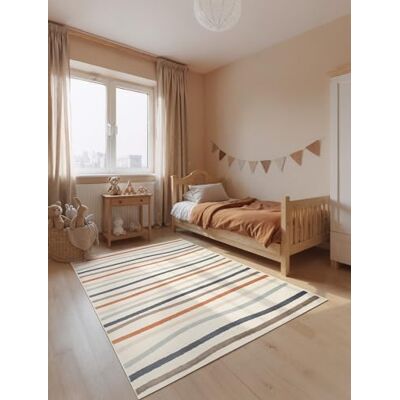 Hanse Home Adventures Kinderteppich Linnea Kinderzimmerteppich Streifen, Bunt, Linien Motiv, Spielteppich, Junge, Mädchen, Teppich Kinderzimmer, Wohnzimmer Creme Mulitfarben, 160x235 cm Hanse Home Adventures Kinderteppich Linnea Kinderzimmerteppich Streifen, Bunt, Linien Motiv, Spielteppich, Junge, Mädchen, Teppich Kinderzimmer, Wohnzimmer Creme Mulitfarben, 160x235 cm