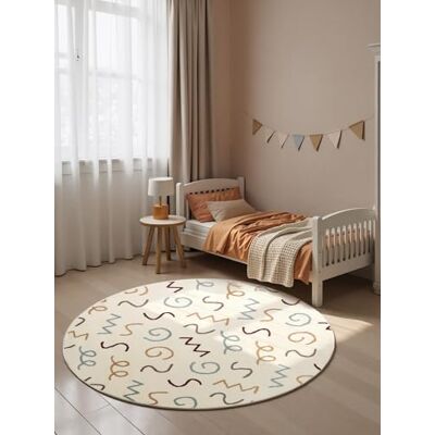 Hanse Home Adventures Kinderteppich Rund Fiete Kinderzimmerteppich, Luftschlangen, Konfetti, Spielteppich Bunt, Junge, Mädchen, Teppich Kinderzimmer, Wohnzimmer Creme Multifarben, Ø160cm Hanse Home Adventures Kinderteppich Rund Fiete Kinderzimmerteppich, Luftschlangen, Konfetti, Spielteppich Bunt, Junge, Mädchen, Teppich Kinderzimmer, Wohnzimmer Creme Multifarben, Ø160cm