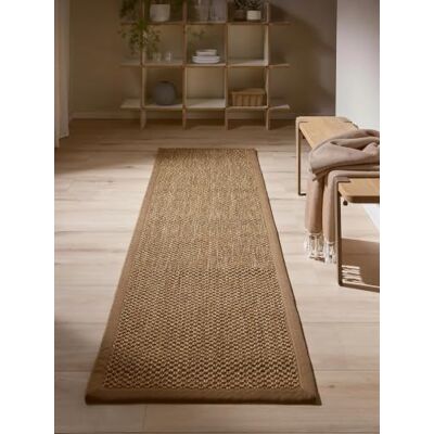 benuta Pure Sisalteppich Greta Creme 70x300 cm 100% Sisal Läufer & im Style: Bordüre, Uni, Natural Living, Scandi Living Pflegeleicht für Wohnzimmer Schlafzimmer benuta Pure Sisalteppich Greta Creme 70x300 cm 100% Sisal Läufer & im Style: Bordüre, Uni, Natural Living, Scandi Living Pflegeleicht für Wohnzimmer Schlafzimmer