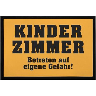 MoonWorks ® Fußmatte mit Spruch Kinderzimmer Betreten auf eigenen Gefahr Warnschild Warnhinweis rutschfest & waschbar Schwarz 60x40cm MoonWorks ® Fußmatte mit Spruch Kinderzimmer Betreten auf eigenen Gefahr Warnschild Warnhinweis rutschfest & waschbar Schwarz 60x40cm