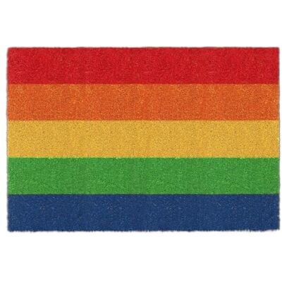 Relaxdays Regenbogen-Fußmatte 60 x 40 cm Dekorativ Relaxdays Regenbogen-Fußmatte 60 x 40 cm Dekorativ