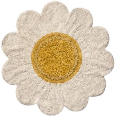 Lorena Canals Waschbarer Teppich, Gänseblümchen, aus Baumwolle, Ø 120 cm Lorena Canals Waschbarer Teppich, Gänseblümchen, aus Baumwolle, Ø 120 cm