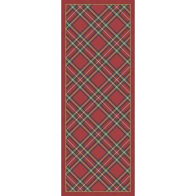 Vilber Rote Vinyl-Weihnachtsmatte - Teppich Vilber Rote Vinyl-Weihnachtsmatte - Teppich