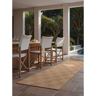 Ted Baker Flachgewebe Teppich Dorothy Flachgewebe Läufer, Pflegeleichter Wohnzimmerteppich, Modern, Kariert Muster für Wohnzimmer, Terrasse, Esszimmer, Balkon Jute Weiß, 80x200 cm Ted Baker Flachgewebe Teppich Dorothy Flachgewebe Läufer, Pflegeleichter Wohnzimmerteppich, Modern, Kariert Muster für Wohnzimmer, Terrasse, Esszimmer, Balkon Jute Weiß, 80x200 cm
