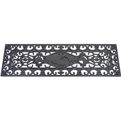 Jet-Line Stufenmatten Gummi Relief ESCALERA Außenbereich Treppenmatten Antirutschmatte 25x75cm schwarz Jet-Line Stufenmatten Gummi Relief ESCALERA Außenbereich Treppenmatten Antirutschmatte 25x75cm schwarz