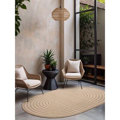 Ted Baker Flachgewebe Teppich Woodfield Oval Wendeteppich Outdoor geeignet, Pflegeleichter Wohnzimmerteppich, Modern, Bogen Muster für Wohnzimmer, Terrasse, Esszimmer, Balkon Jute Weiß, 160x230 cm Ted Baker Flachgewebe Teppich Woodfield Oval Wendeteppich Outdoor geeignet, Pflegeleichter Wohnzimmerteppich, Modern, Bogen Muster für Wohnzimmer, Terrasse, Esszimmer, Balkon Jute Weiß, 160x230 cm