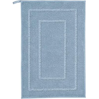Kleine Wolke Badteppich NICO Stahlblau 50 x 80 cm Rutschhemmende Unterseite, für Fußbodenheizung, maschinenwaschbar, 100% Polyester Kleine Wolke Badteppich NICO Stahlblau 50 x 80 cm Rutschhemmende Unterseite, für Fußbodenheizung, maschinenwaschbar, 100% Polyester
