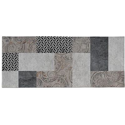 Doge Milano Küchenläufer, 100% Made in Italy, Fleckabweisender Teppich mit Digitaldruck, Rutschfester und waschbarer Läufer, Modell Elsa, 140x75 cm Doge Milano Küchenläufer, 100% Made in Italy, Fleckabweisender Teppich mit Digitaldruck, Rutschfester und waschbarer Läufer, Modell Elsa, 140x75 cm