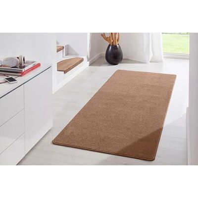 Hanse Home Indoor Teppich Fancy – Wohnzimmerteppich einfarbig Modern Velours Teppich für Esszimmer, Wohnzimmer, Kinderzimmer, Flur, Schlafzimmer, Küche – Braun, 80x300cm Hanse Home Indoor Teppich Fancy – Wohnzimmerteppich einfarbig Modern Velours Teppich für Esszimmer, Wohnzimmer, Kinderzimmer, Flur, Schlafzimmer, Küche – Braun, 80x300cm