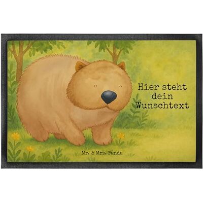 Panda Fußmatte mit Name Wombat Design 50 x 75 cm Geschenk, personalisierbar, Das Leben Ist schön, Individuelle, Personalisierte Fussmatte, Motivation, Spruch, personalisiert, Australien Panda Fußmatte mit Name Wombat Design 50 x 75 cm Geschenk, personalisierbar, Das Leben Ist schön, Individuelle, Personalisierte Fussmatte, Motivation, Spruch, personalisiert, Australien