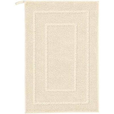 Kleine Wolke Badteppich NICO Sandbeige 50 x 80 cm Rutschhemmende Unterseite, für Fußbodenheizung, maschinenwaschbar, 100% Polyester Kleine Wolke Badteppich NICO Sandbeige 50 x 80 cm Rutschhemmende Unterseite, für Fußbodenheizung, maschinenwaschbar, 100% Polyester