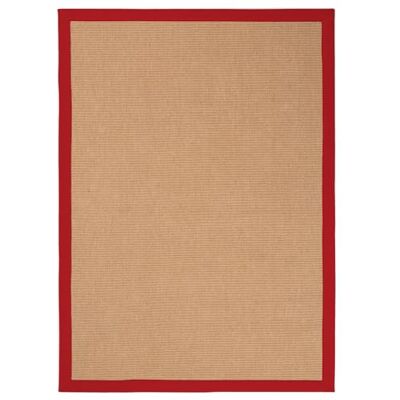 Carpetfine Sisal Teppich - 120x170cm, Rot, Natürlicher Look Carpetfine Sisal Teppich - 120x170cm, Rot, Natürlicher Look