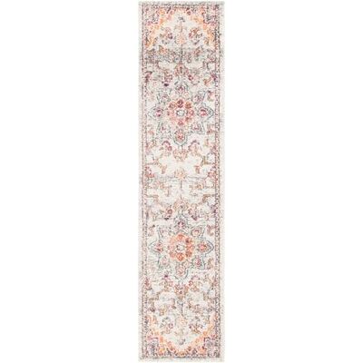 Safavieh Boho Teppich für Wohnzimmer, Esszimmer, Schlafzimmer Madison Collection, Kurzer Flor, Beige und Orange, 76 X 183 cm Safavieh Boho Teppich für Wohnzimmer, Esszimmer, Schlafzimmer Madison Collection, Kurzer Flor, Beige und Orange, 76 X 183 cm