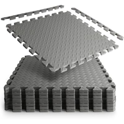 Bestlivings Schutzmatten 52 cm x 52 cm Extradick 1,2 cm Set Gymnastikmatte Bodenschutzmatte Puzzlematte Modular und Flexibel erweiterbare Unterlegmatte (8 Matten (2,16m ²)) Bestlivings Schutzmatten 52 cm x 52 cm Extradick 1,2 cm Set Gymnastikmatte Bodenschutzmatte Puzzlematte Modular und Flexibel erweiterbare Unterlegmatte (8 Matten (2,16m ²))