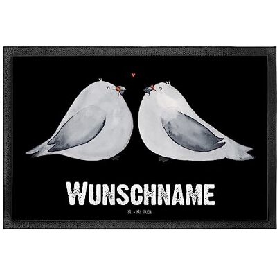 Panda Fussmatte personalisiert Turteltauben Liebe 40 x 60 cm Personalisierte Geschenke, Fußmatte personalisierbar, Verliebt, Türmatte, mit Name, Freundin, Paar, Partner, glücklich Panda Fussmatte personalisiert Turteltauben Liebe 40 x 60 cm Personalisierte Geschenke, Fußmatte personalisierbar, Verliebt, Türmatte, mit Name, Freundin, Paar, Partner, glücklich