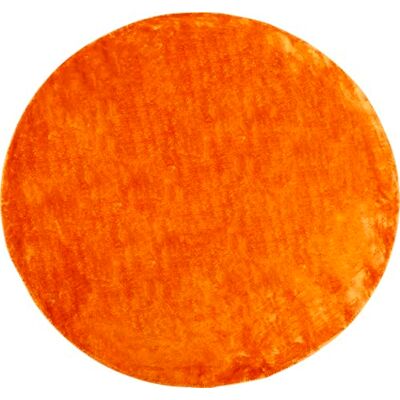 Kare Design Teppich Cosy, Orange, 200x200cm, Läufer, Vorleger, Rund, Baumwolle, Einfarbig, Wohnzimmer Kare Design Teppich Cosy, Orange, 200x200cm, Läufer, Vorleger, Rund, Baumwolle, Einfarbig, Wohnzimmer