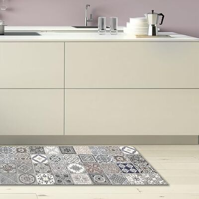CREARREDA Küchenläufer aus Vinyl, Küchenläufer, rutschfest, waschbar, mit einem Tuch mit Druck, 100% Made in Italy CREARREDA Küchenläufer aus Vinyl, Küchenläufer, rutschfest, waschbar, mit einem Tuch mit Druck, 100% Made in Italy