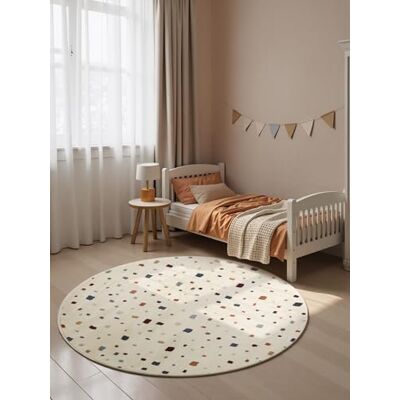 Hanse Home Adventures Kinderteppich Rund Funny Squares Kinderzimmerteppich Karos, Mini Quadrate, Spielteppich Bunt, Junge, Mädchen, Teppich Kinderzimmer, Wohnzimmer Creme Multifarben, Ø160cm Hanse Home Adventures Kinderteppich Rund Funny Squares Kinderzimmerteppich Karos, Mini Quadrate, Spielteppich Bunt, Junge, Mädchen, Teppich Kinderzimmer, Wohnzimmer Creme Multifarben, Ø160cm