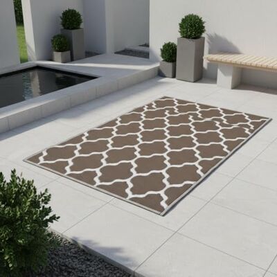 Jet-Line Outdoor Kunststoffteppich Kate 120x180cm Braun Wetterfest, Rechteckig, Für Garten Terrasse Balkon, Innenbereich Außenbereich Jet-Line Outdoor Kunststoffteppich Kate 120x180cm Braun Wetterfest, Rechteckig, Für Garten Terrasse Balkon, Innenbereich Außenbereich