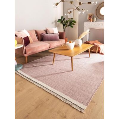 benuta Pop Wollteppich Karla Pink 80x120 cm Baumwolle,Wolle Rechteckig & im Style: Uni, Hygge & Cozy, Minimalistisch Pflegeleicht für Wohnzimmer Schlafzimmer benuta Pop Wollteppich Karla Pink 80x120 cm Baumwolle,Wolle Rechteckig & im Style: Uni, Hygge & Cozy, Minimalistisch Pflegeleicht für Wohnzimmer Schlafzimmer