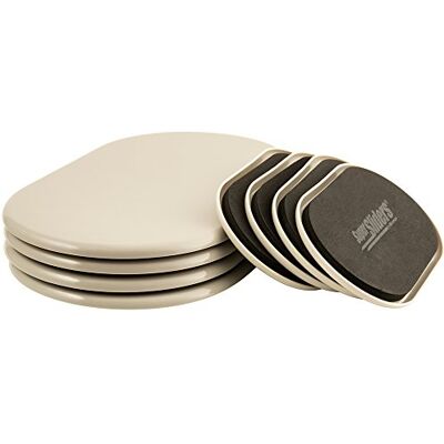 Super Möbelgleiter für Teppiche, oval, wiederverwendbar, müheloses Verschieben und Oberflächenschutz, Beige, 8 Stück Super Möbelgleiter für Teppiche, oval, wiederverwendbar, müheloses Verschieben und Oberflächenschutz, Beige, 8 Stück