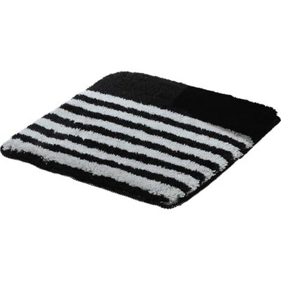 Erwin Müller WC-Vorlage Wellness schwarz-grau Größe 50x50 cm Flauschiger Flor, rutschhemmend, strapazierfähig, für Fußbodenheizung geeignet Erwin Müller WC-Vorlage Wellness schwarz-grau Größe 50x50 cm Flauschiger Flor, rutschhemmend, strapazierfähig, für Fußbodenheizung geeignet