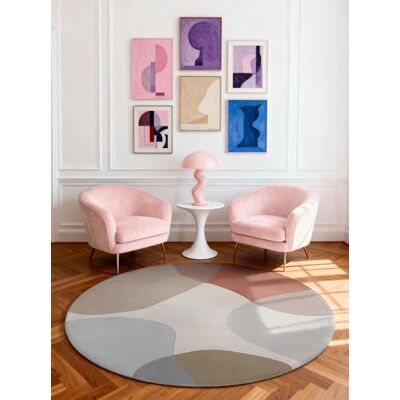 Ted Baker Wollteppich Rund Clarissa Buntes Design Wohnzimmerteppich, 100% Wolle, Handgewebt & Natürlich, Retro Naturfaser Teppich für Wohnzimmer, Schlafzimmer, Esszimmer – Blau Multifarben, Ø200 cm Ted Baker Wollteppich Rund Clarissa Buntes Design Wohnzimmerteppich, 100% Wolle, Handgewebt & Natürlich, Retro Naturfaser Teppich für Wohnzimmer, Schlafzimmer, Esszimmer – Blau Multifarben, Ø200 cm